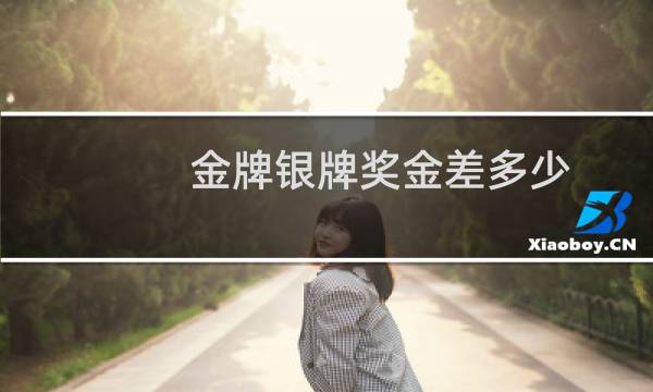 金牌银牌奖金差多少图片
