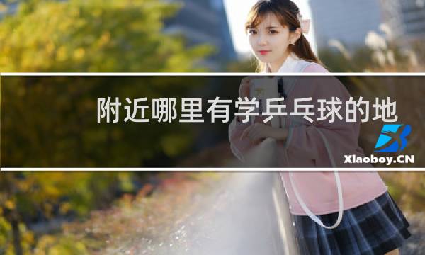 附近哪里有学乒乓球的地方图片