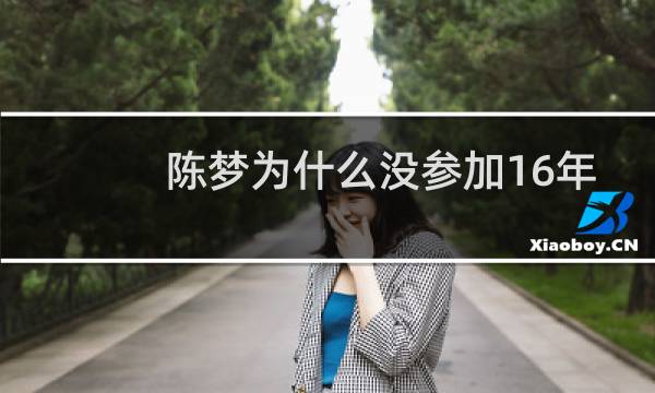 陈梦为什么没参加16年奥运会图片