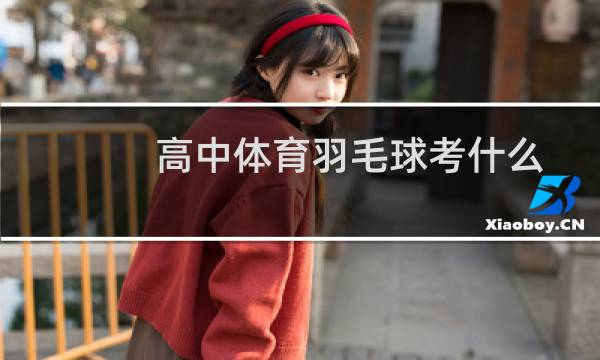 高中体育羽毛球考什么图片