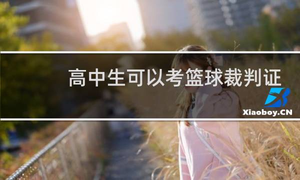 高中生可以考篮球裁判证吗图片