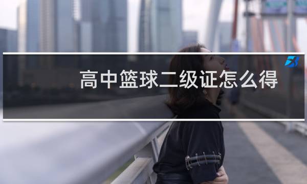 高中篮球二级证怎么得图片