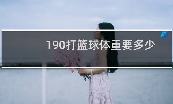 190打篮球体重要多少图片