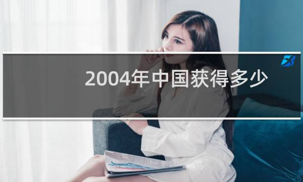2004年中国获得多少金牌图片