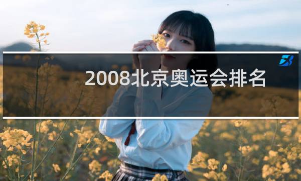 2008北京奥运会排名奖有没有图片