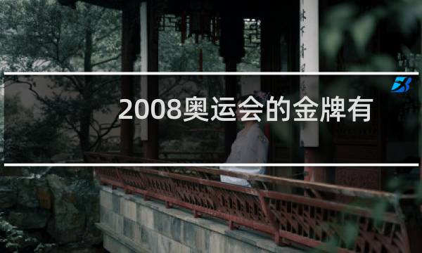 2008奥运会的金牌有多少枚图片