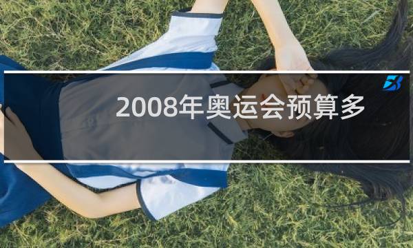 2008年奥运会预算多少图片