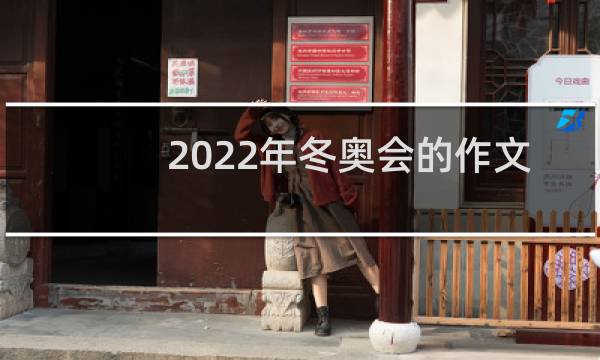 2022年冬奥会的作文怎么写图片