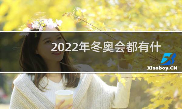 2022年冬奥会都有什么比赛项目图片