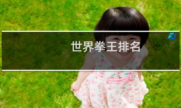 世界拳王排名(世界拳王排名第一是谁)