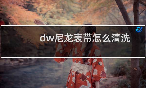 dw尼龙表带怎么清洗 - dw帆布表带怎么清洗