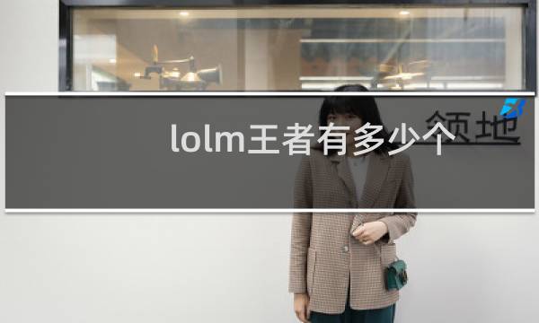 lolm王者有多少个图片