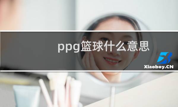 ppg篮球什么意思图片