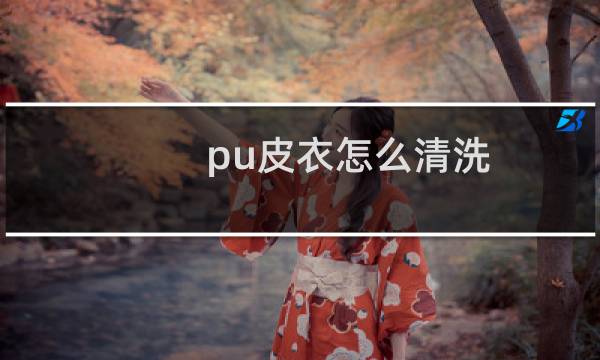 pu皮衣怎么清洗 - pu的皮衣能直接水洗吗
