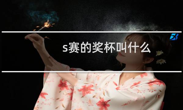 s赛的奖杯叫什么图片