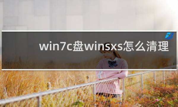 win7c盘winsxs怎么清理 - win7winsxs文件夹怎么清理