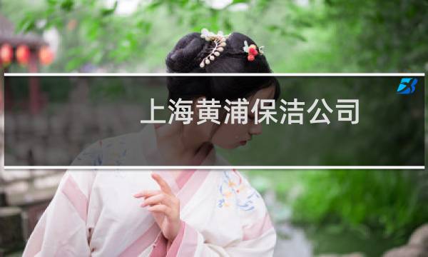 上海黄浦保洁公司 -