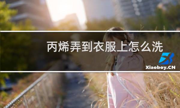 丙烯弄到衣服上怎么洗 - 丙烯颜料弄衣服上怎么洗掉