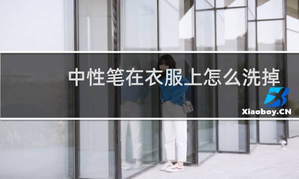 中性笔在衣服上怎么洗掉 - 中性笔迹怎么洗干净