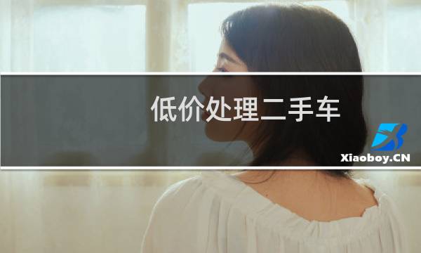 低价处理二手车 - 9成新二手车清仓处理