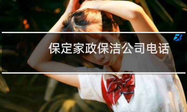 保定家政保洁公司电话 - 保定市保洁公司哪个好