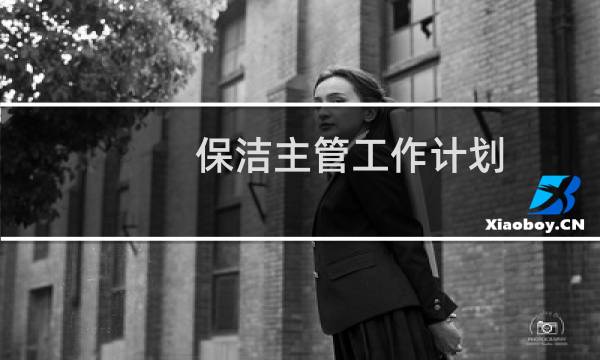 保洁主管工作计划 - 保洁主管一周工作计划