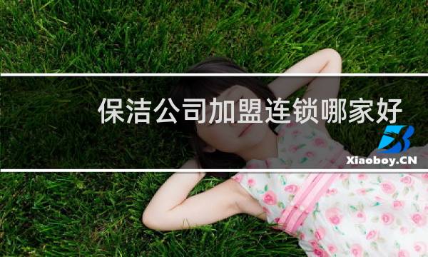 保洁公司加盟连锁哪家好 - 怎么开一个保洁公司