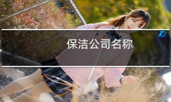 保洁公司名称 - 环卫保洁公司的起名