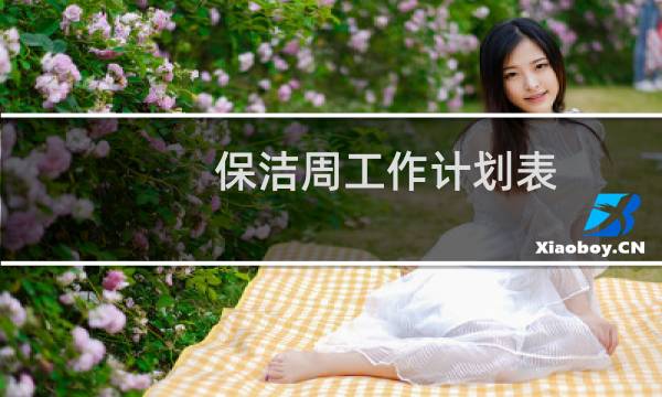 保洁周工作计划表 - 保洁每周工作计划内容