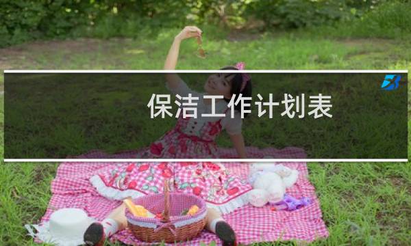 保洁工作计划表 - 保洁定期清洁计划表