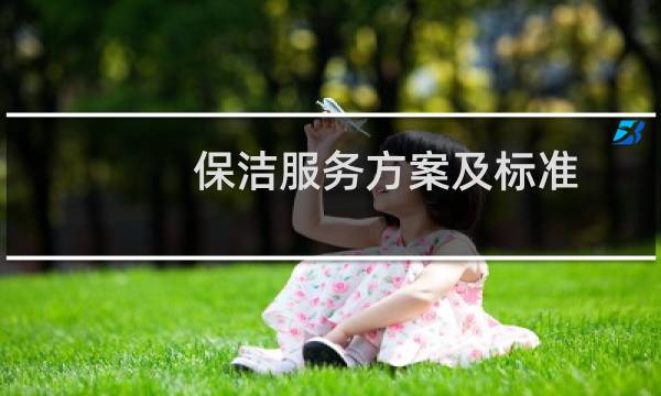 保洁服务方案及标准 - 保洁公司保洁方案