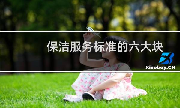 保洁服务标准的六大块 - 保洁三大服务指标