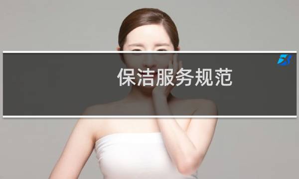 保洁服务规范 - 保洁服务要求及标准