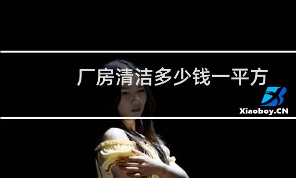 厂房清洁多少钱一平方 - 厂房清洗多少钱一平