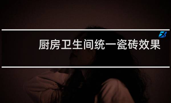 厨房卫生间统一瓷砖效果 - 厨房卫生间墙砖共用一个好不