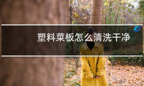 塑料菜板怎么清洗干净 - 白色塑料菜板发黑怎么洗干净