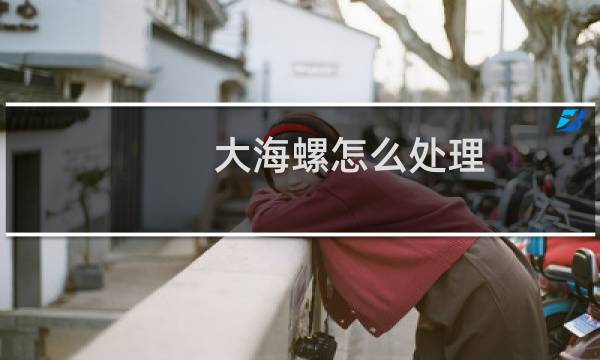 大海螺怎么处理 - 大海螺怎么处理干净