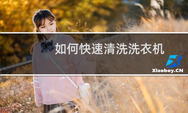 如何快速清洗洗衣机 - 最简单的洗衣机清洗法