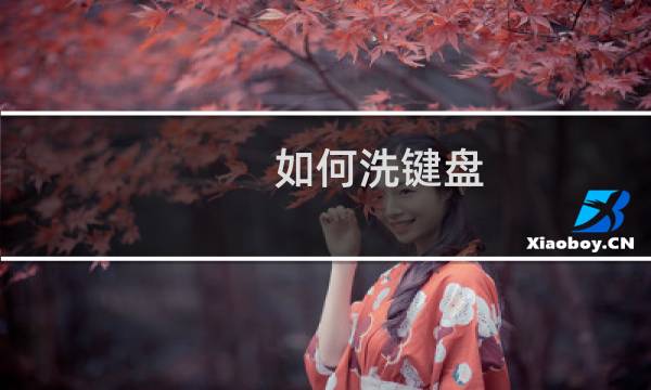 如何洗键盘 - 键盘的清洗