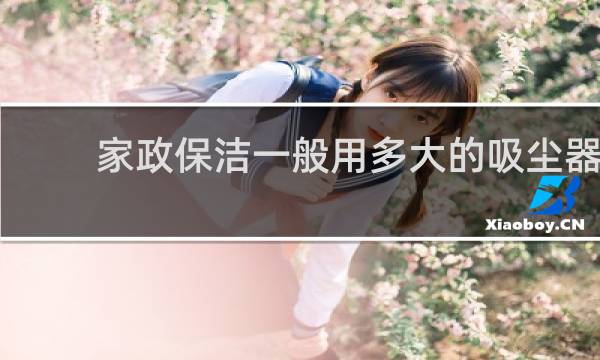 家政保洁一般用多大的吸尘器 - 开荒保洁专用吸尘器