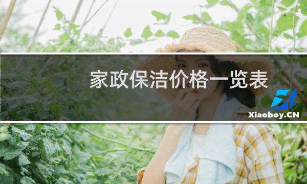 家政保洁价格一览表 - 一般家政清洁多少钱