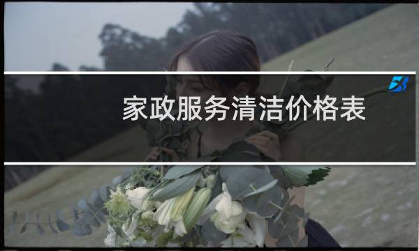 家政服务清洁价格表 - 家政保洁价格一览表
