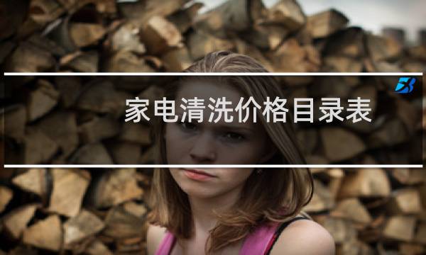家电清洗价格目录表 - 上海家电清洗价格表