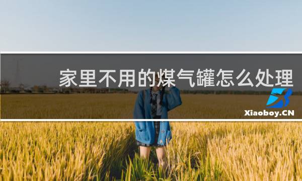 家里不用的煤气罐怎么处理 - 煤气罐上门回收