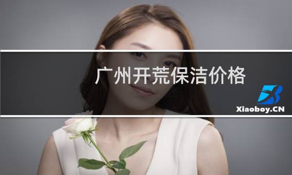 广州开荒保洁价格 -