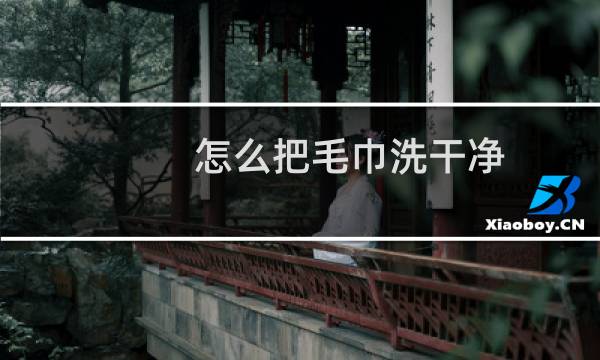 怎么把毛巾洗干净 - 毛巾如何洗得更干净