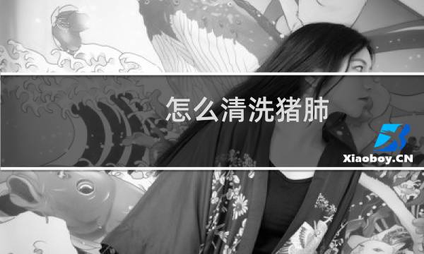 怎么清洗猪肺 - 怎样洗猪肺又快又干净