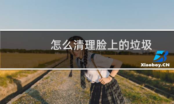 怎么清理脸上的垃圾 - 脸上很多垃圾怎么才能清除