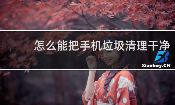怎么能把手机垃圾清理干净 - 手机如何彻底清理垃圾