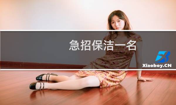急招保洁一名 - 急招保洁阿姨一名在哪里